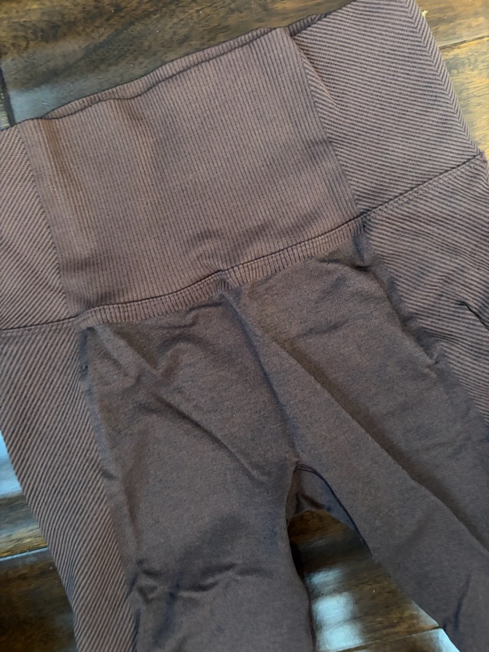 all in motion Brown Ribbed High-Waist Active Leggings